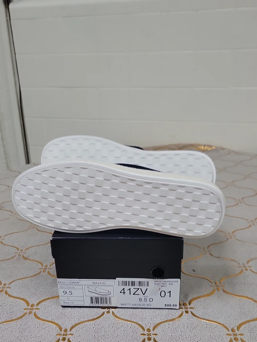 Men's Navy Slip-On Casual Shoes - Unknown Brand